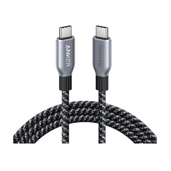 stacja ładująca anker prime 8 w 1 240 w i kabel anker prime usb-c do usb-c 240 w pleciony z recyklingu