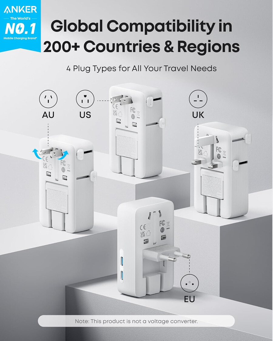 adapter podróżny anker nano 5 w 1 20 w 2 sztuki