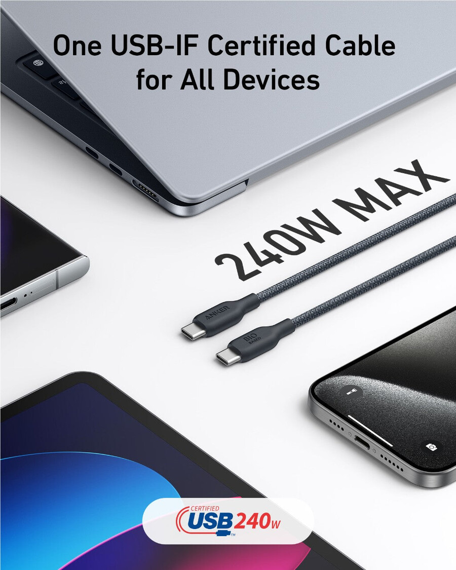 kabel anker 543 usb c do usb c 240 w 10 stóp