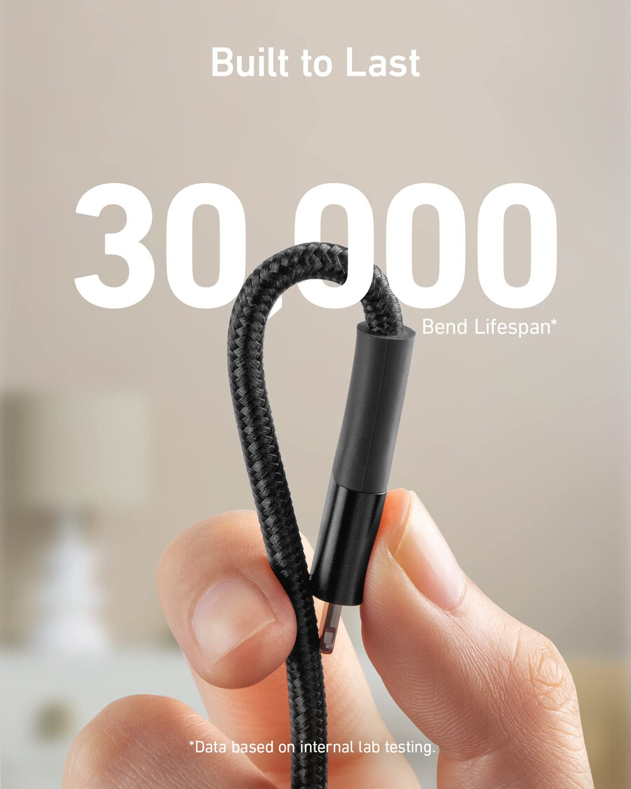 kabel usb-a do lightning anker 551 3 stopy 6 stóp 10 stóp