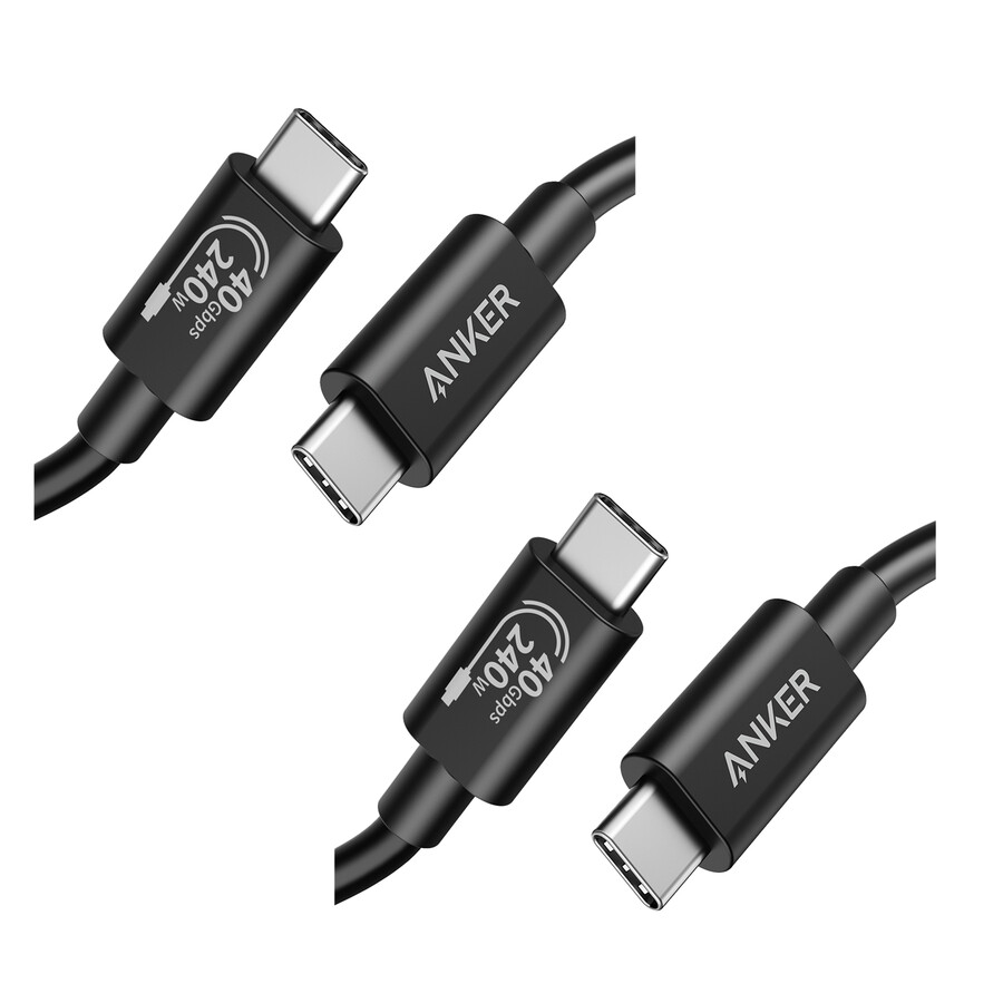 kabel anker 515 usb-c do usb-c kompatybilny z thunderbolt 4 2 opakowania