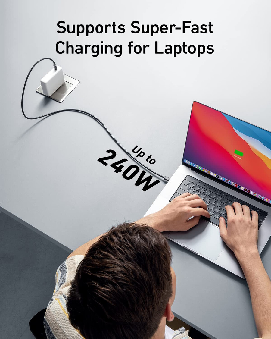 kabel anker 515 usb-c do usb-c zgodny z thunderbolt 4