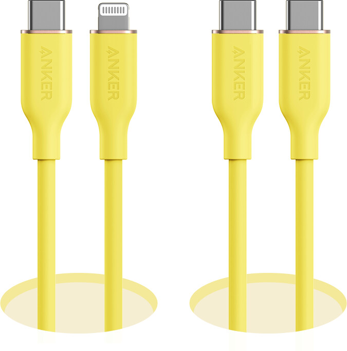 kabel anker 643 usb-c do usb-c flow silikonowy 240 w opakowanie 2 szt. kolor czarny