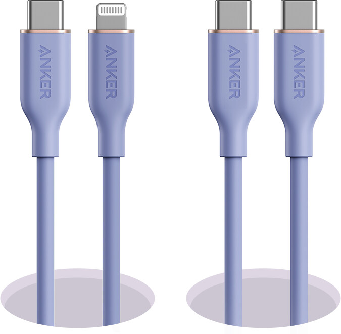 kabel anker 643 usb-c do usb-c flow silikonowy 240 w opakowanie 2 szt. kolor czarny