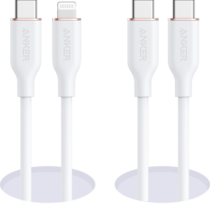 kabel anker 641 usb-c do lightning flow silikonowy