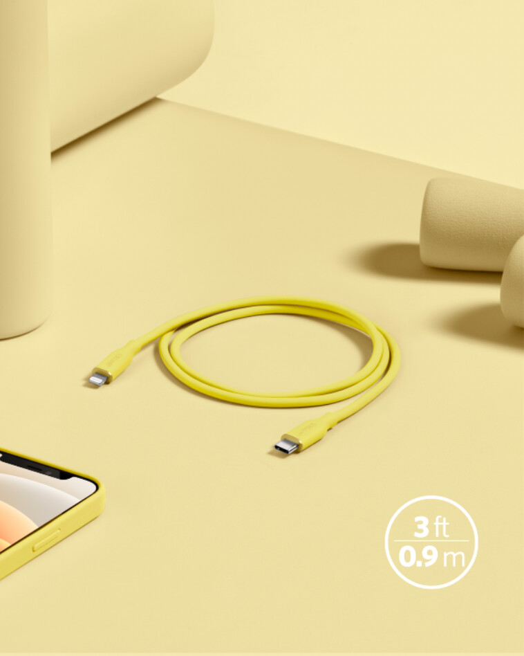 kabel anker 641 usb-c do lightning flow silikonowy 3 stopy