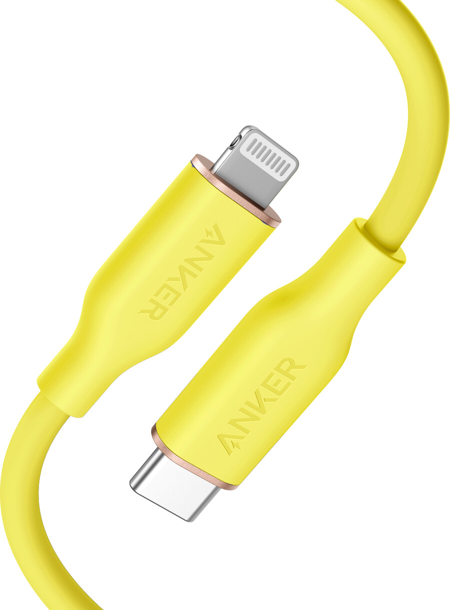 kabel anker 641 usb-c do lightning flow silikonowy 3 stopy