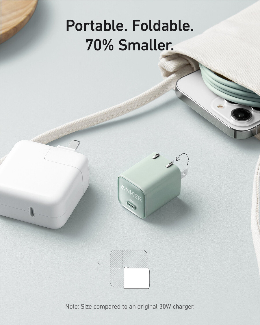 Ładowarka anker nano 30 w zestaw 2 szt.