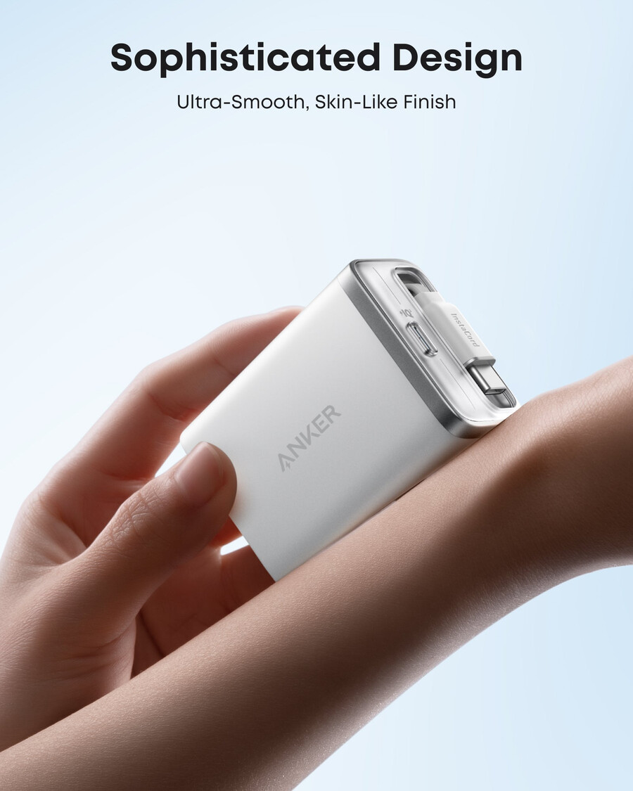 Ładowarka anker nano 35 w wbudowany chowany kabel usb-c