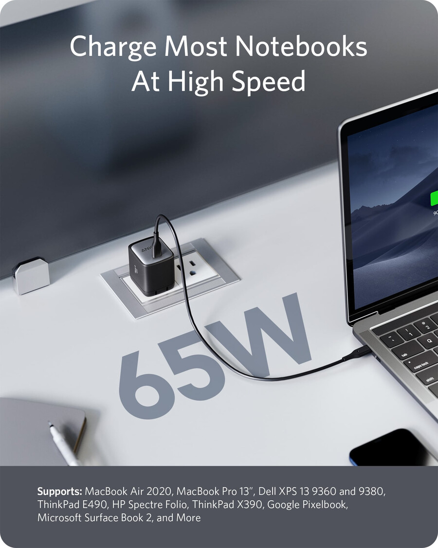 Ładowarka anker 715 nano ii 65 w opakowanie 2 szt.