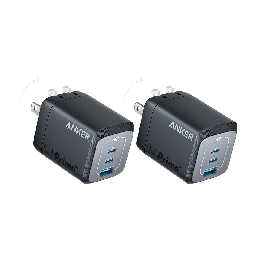 Ładowarka ścienna anker prime 67 w gan 3 porty 2 sztuki