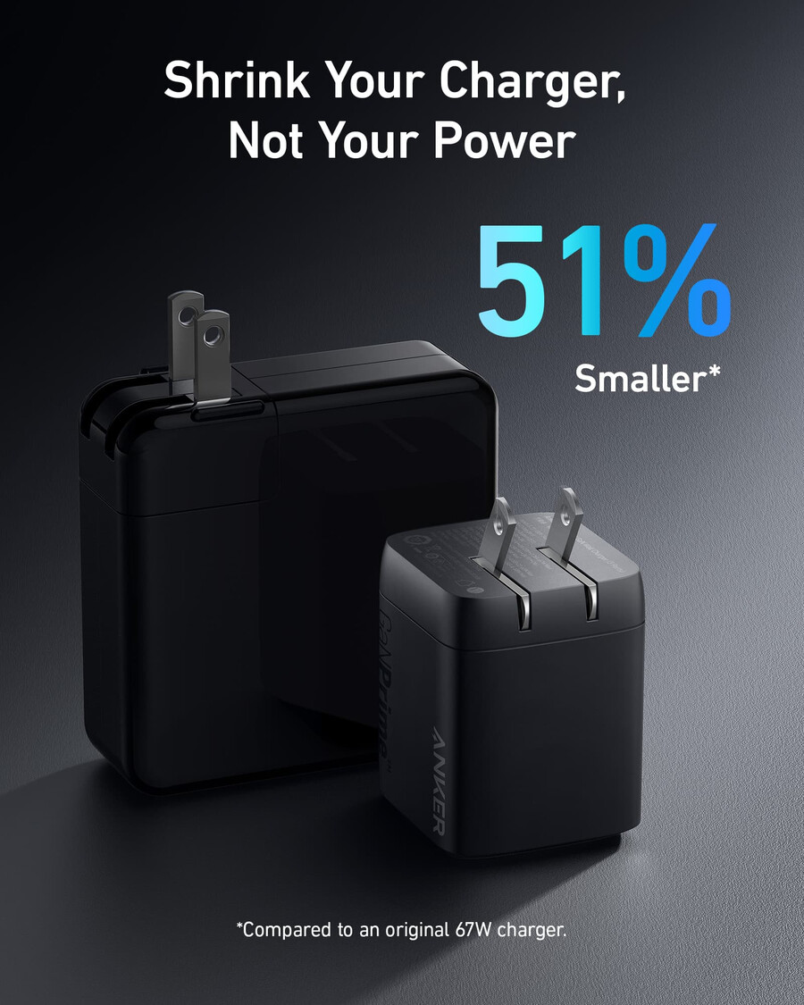 Ładowarka ścienna anker prime 67 w gan 3 porty