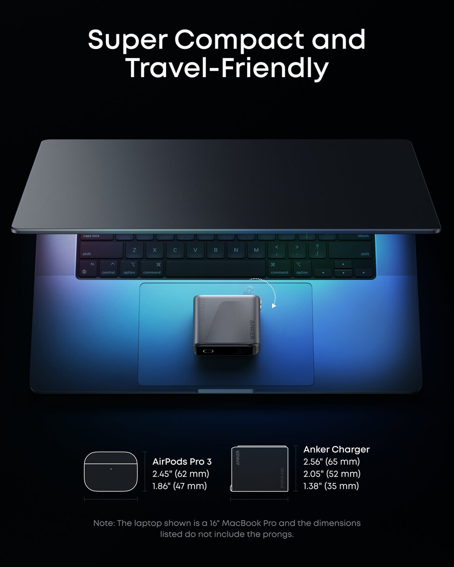 Ładowarka anker prime 160 w 3 porty inteligentny wyświetlacz
