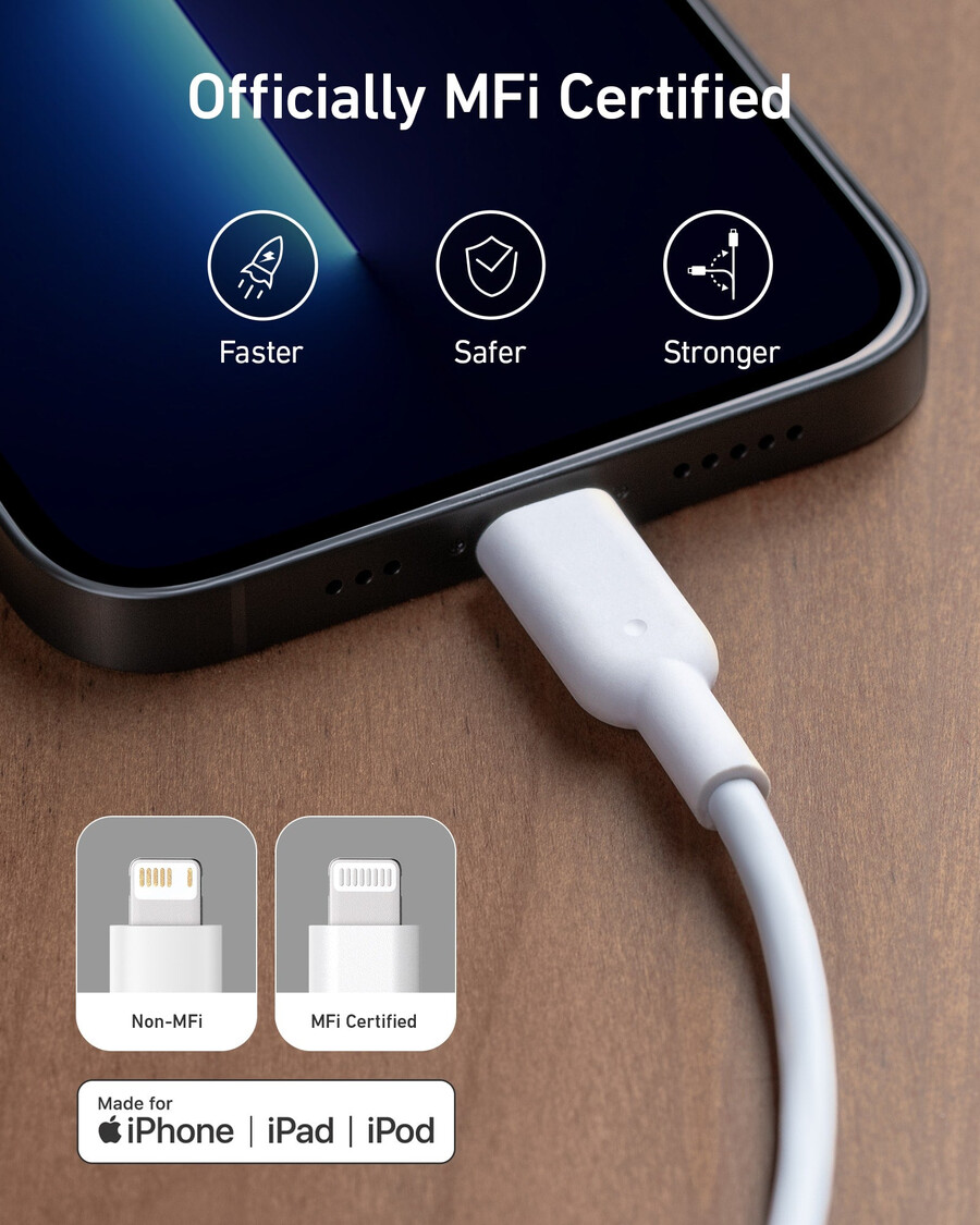 Ładowarka anker 511 nano z kablem usb-c do lightning