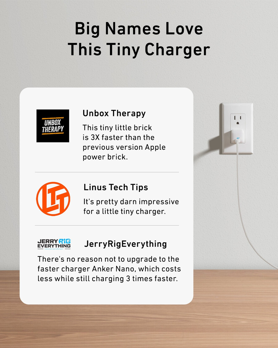 Ładowarka anker 511 nano z kablem usb-c do lightning