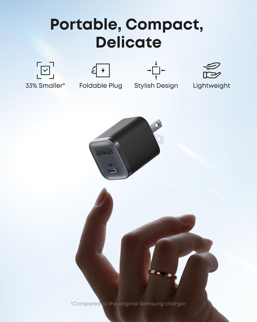 Ładowarka anker nano 45 w z kablem usb-c do usb-c zestaw 2 szt.