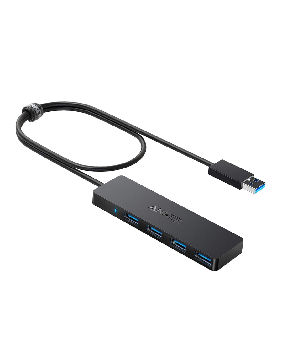 anker ultra slim 4-portowy koncentrator danych usb 3.0