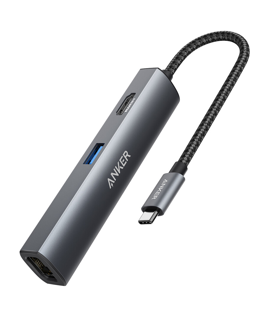anker 533 usb-c hub 5 w 1 smukły
