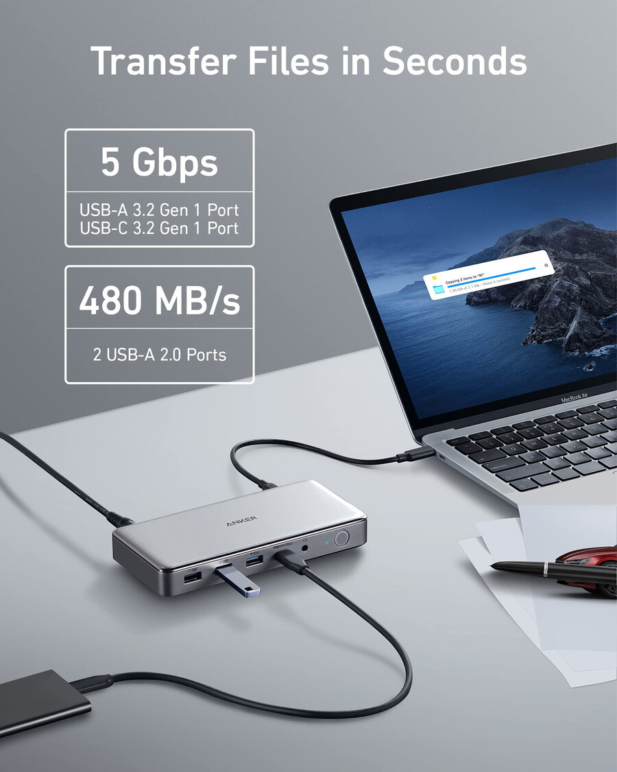 stacja dokująca anker 563 usb-c 10 w 1