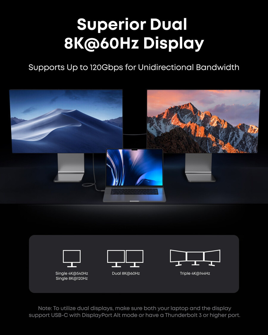 stacja dokująca anker prime tb5 14 w 1 140 w 8k thunderbolt 5