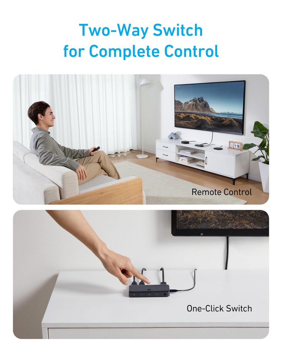 przełącznik hdmi anker 4 wejścia 1 wyjście 4k hdmi