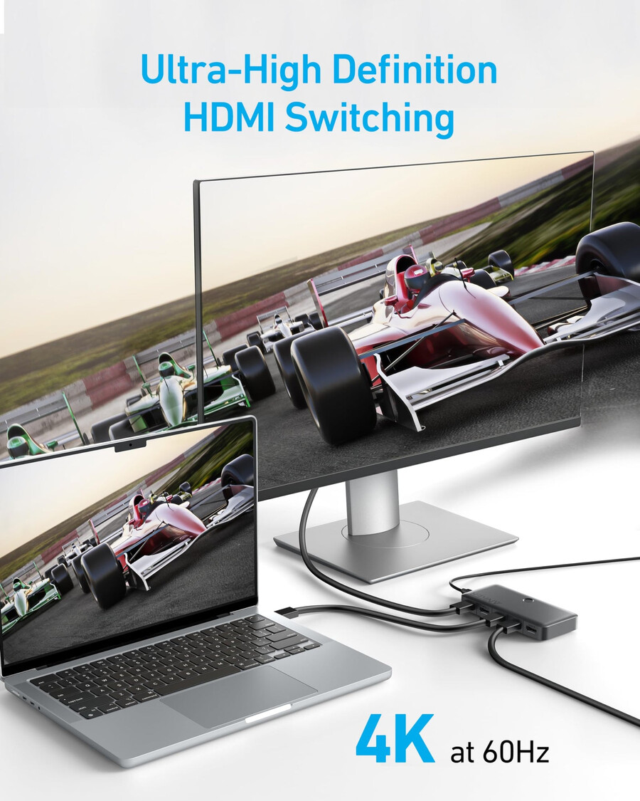 przełącznik hdmi anker 4 wejścia 1 wyjście 4k hdmi