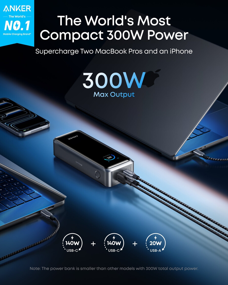 powerbank anker prime 26 tys. 300 w
