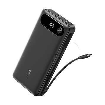 powerbank anker 20 tys. 87 w wbudowany kabel usb-c