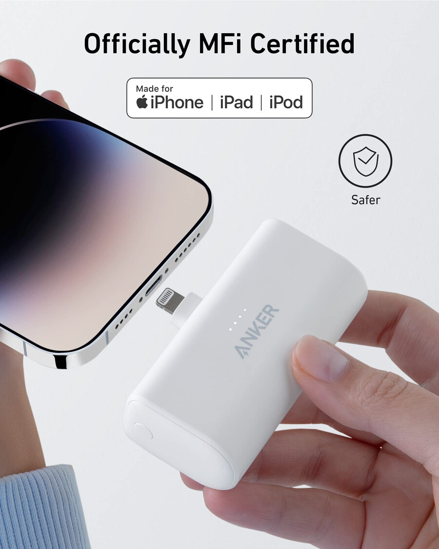 anker nano power bank 12 w wbudowane złącze lightning