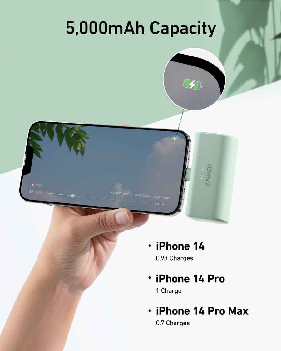 anker nano power bank 12 w wbudowane złącze lightning