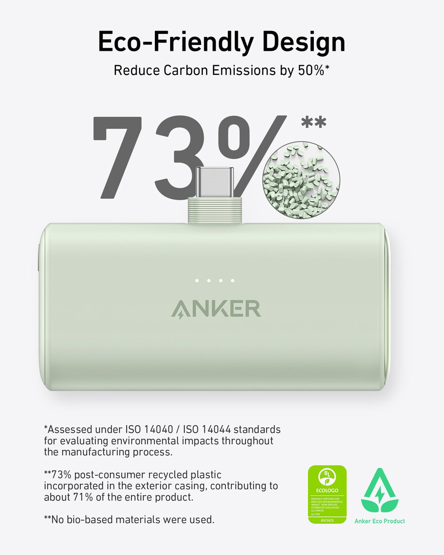 anker nano power bank 225 w wbudowane złącze usb-c