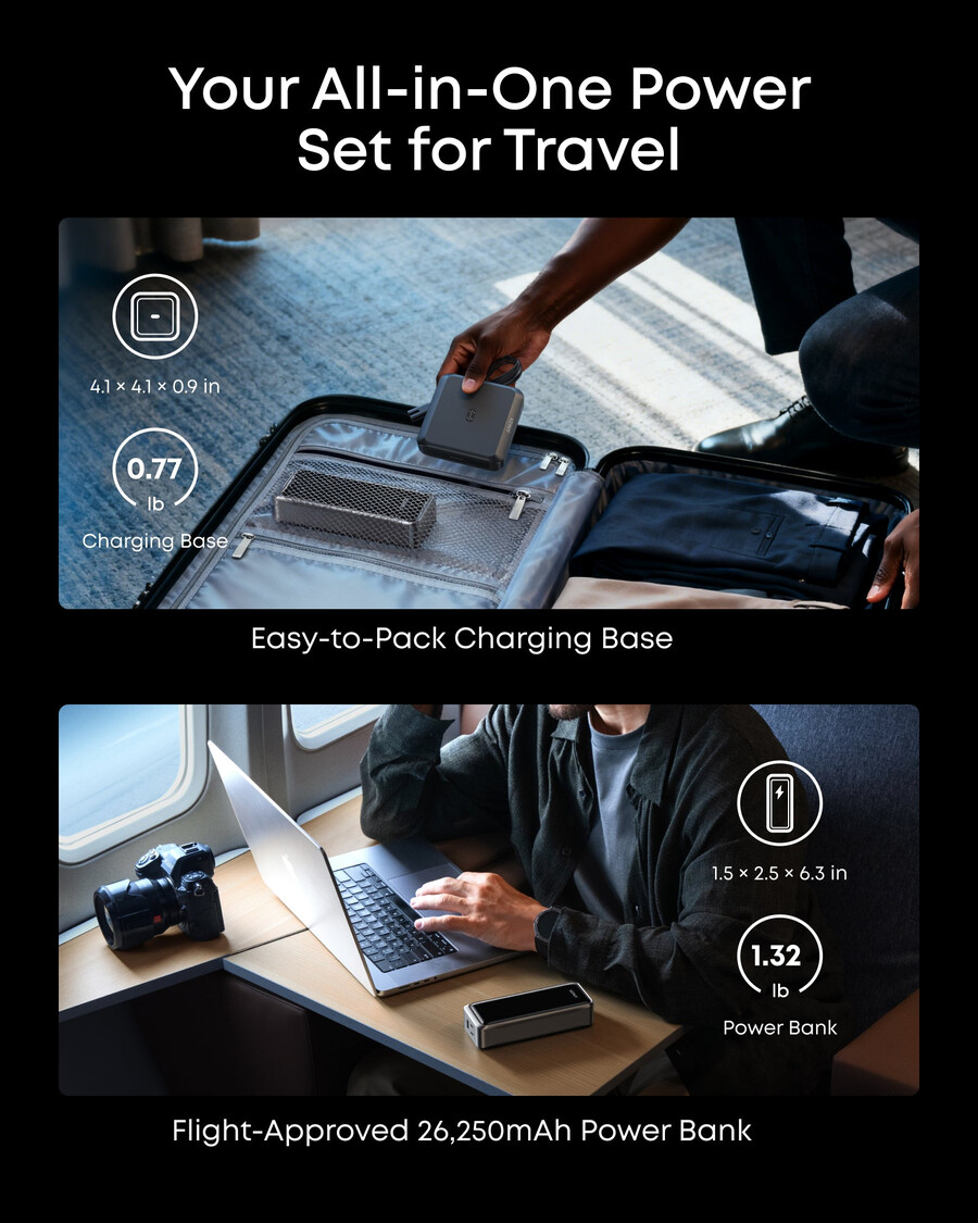 powerbank anker prime 26k 300w z bazą ładującą