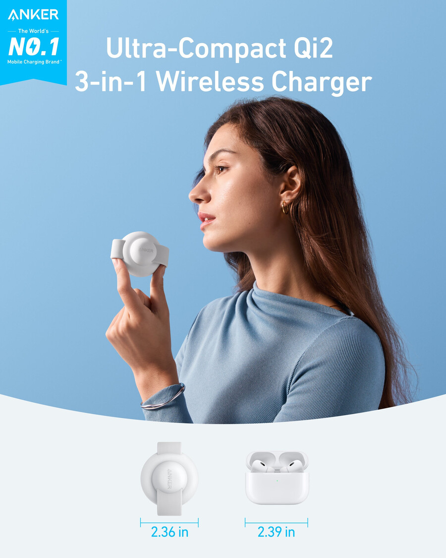 stacja ładowania bezprzewodowego anker maggo 3 w 1 składana podkładka i adapter podróżny anker nano 5 w 1 20 w 1 opakowanie