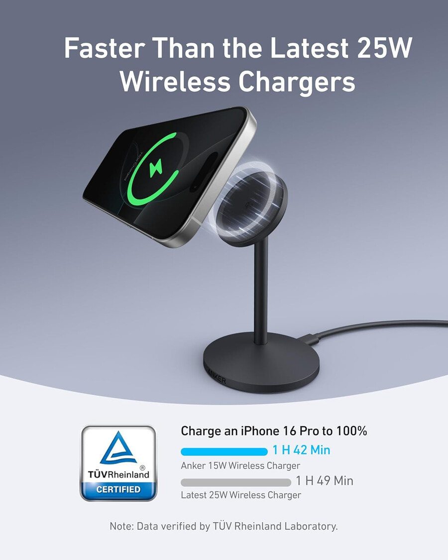 podstawka kompatybilna z ładowarką magsafe anker maggo do iphonea 17 qi2 15 w z adapterem
